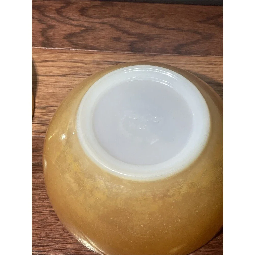 Vintage Fire King Anchor Hocking Peach Luster Cup and 5 Inch Bowl